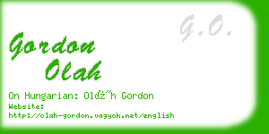 gordon olah business card